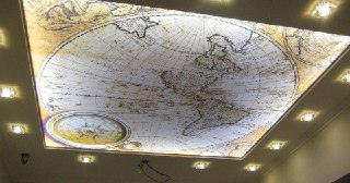 Натяжной потолок с фотопечатью Новокуйбышевск, цена от 6231 руб.